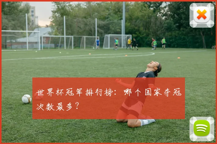 世界杯冠军排行榜:哪个国家夺冠次数最多?